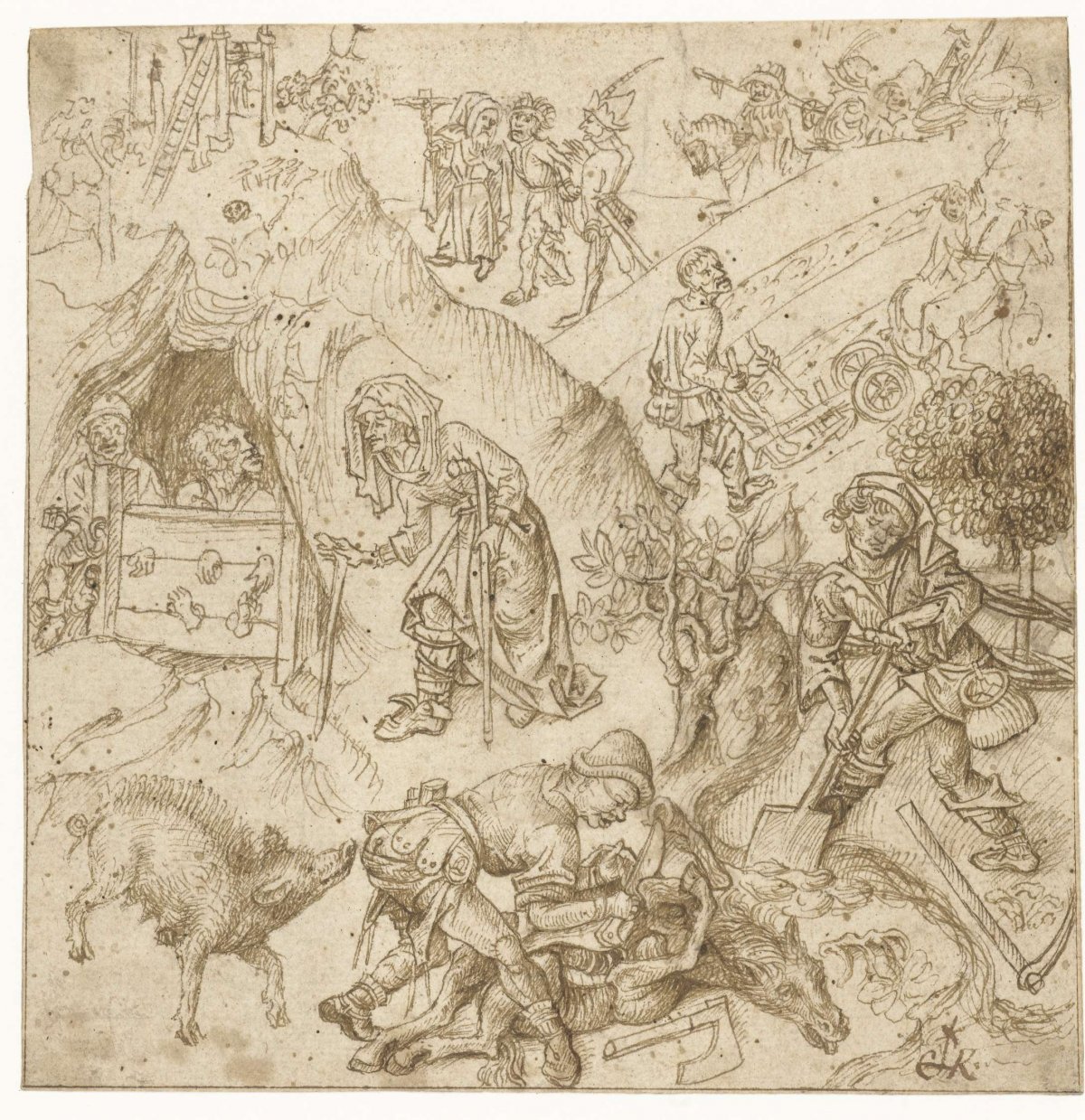 The children of Saturn, anonymous, 1470