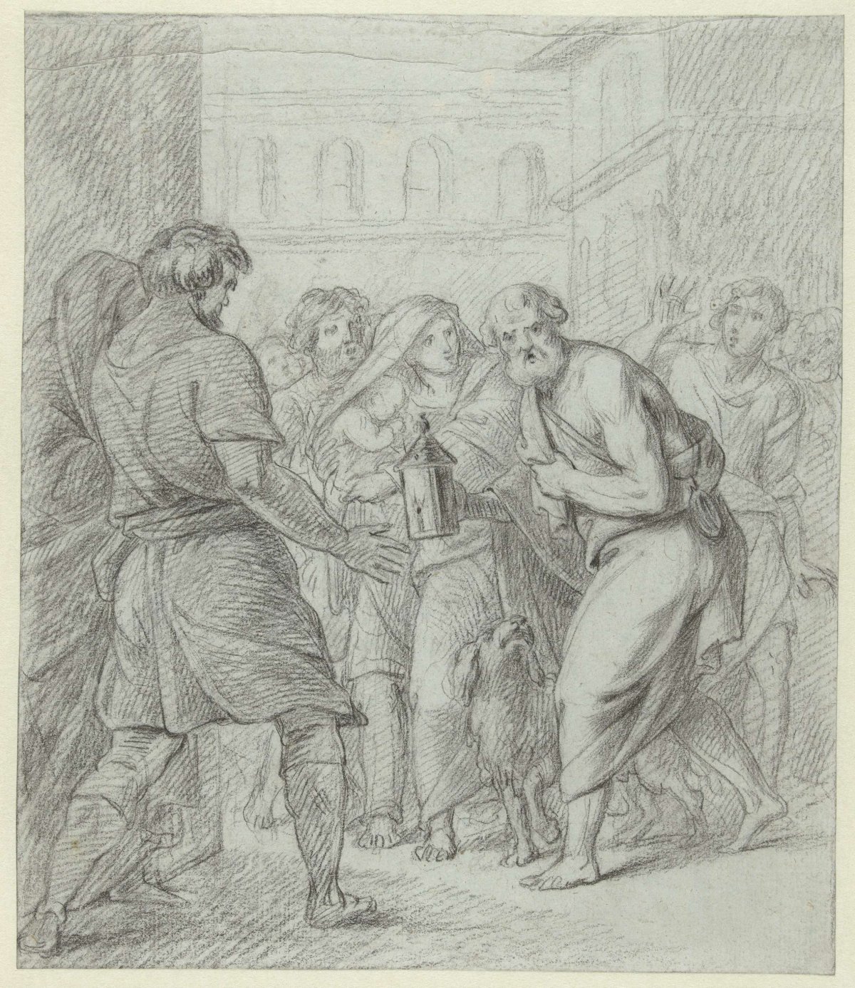 Diogenes with the lamp, anonymous, 1600 - 1699