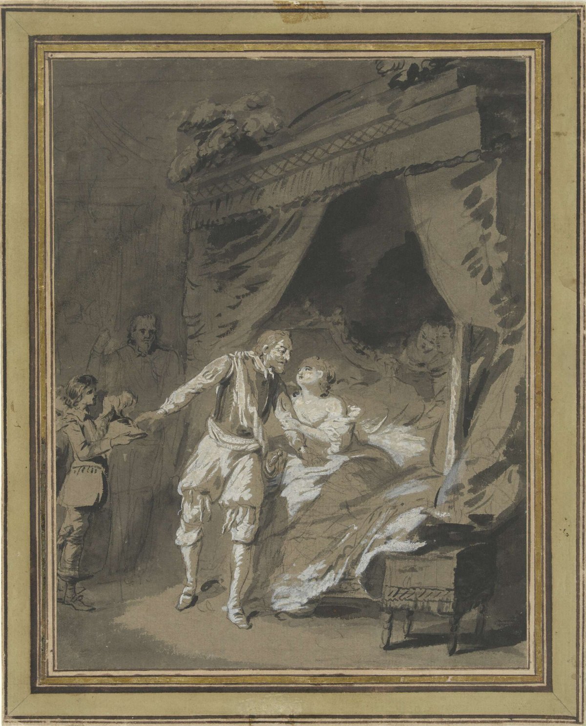 Afscheidsscène, anonymous, 1700 - 1800