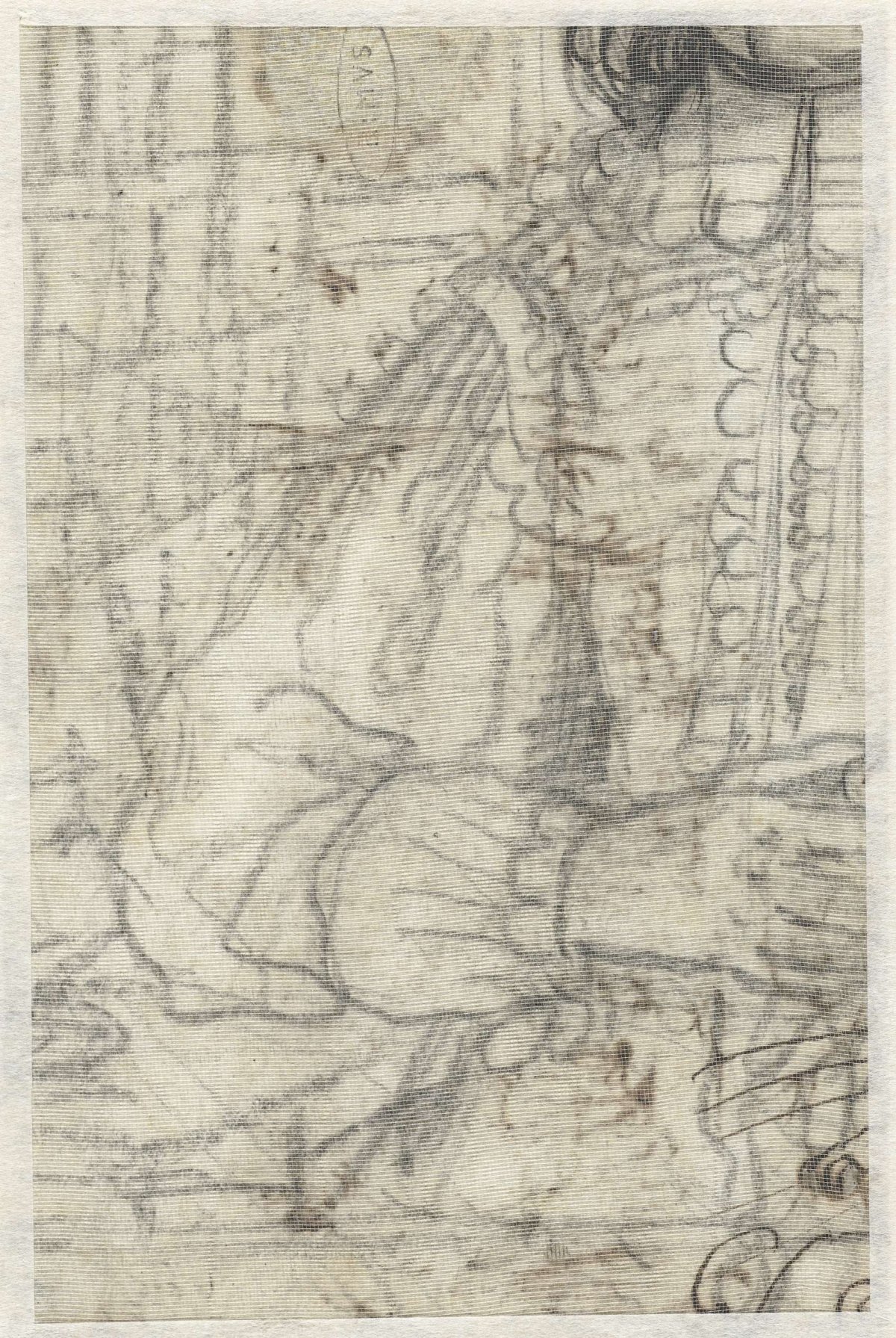 Fragment of a preliminary study for a male portrait, Cigoli, 1569 - 1613