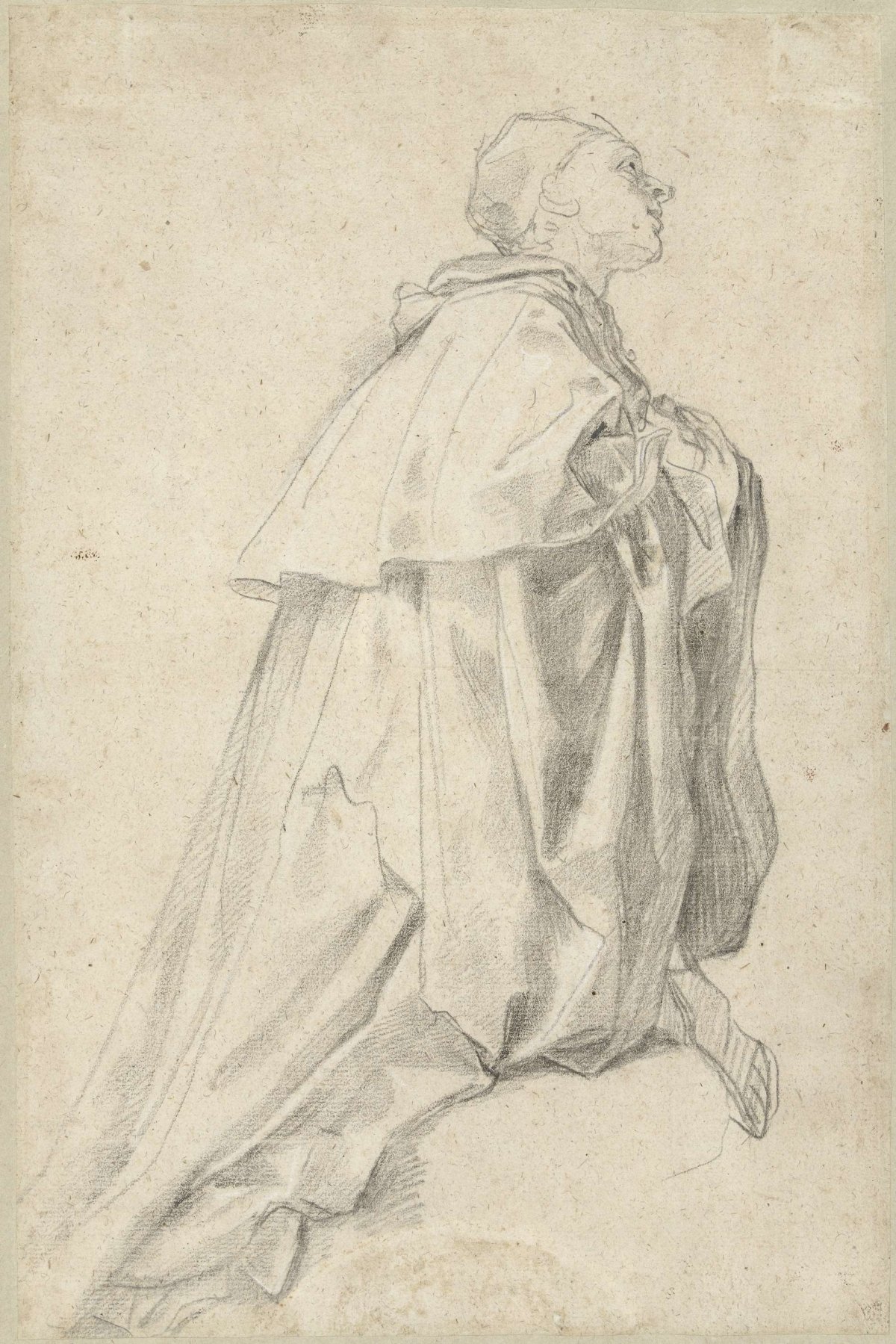 Study for a kneeling cardinal, Carlo Maratta, 1635 - 1713