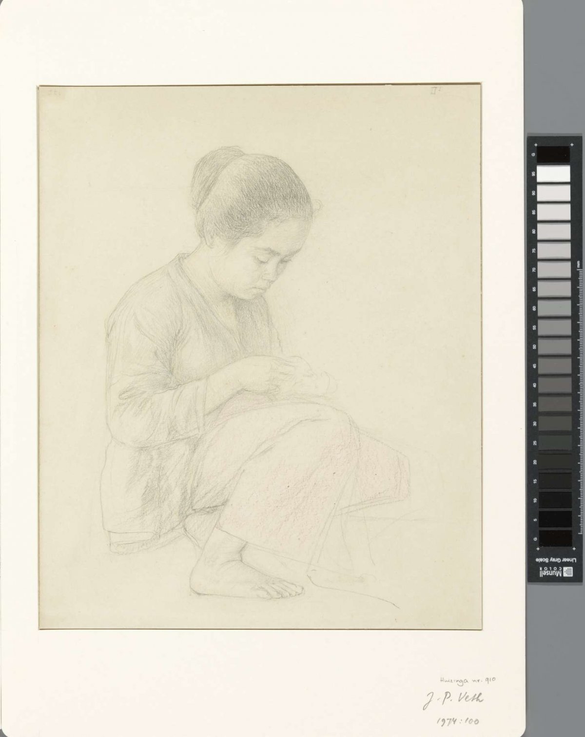 The Javanese girl Siti, seated, Jan Veth, 1921 - 1922