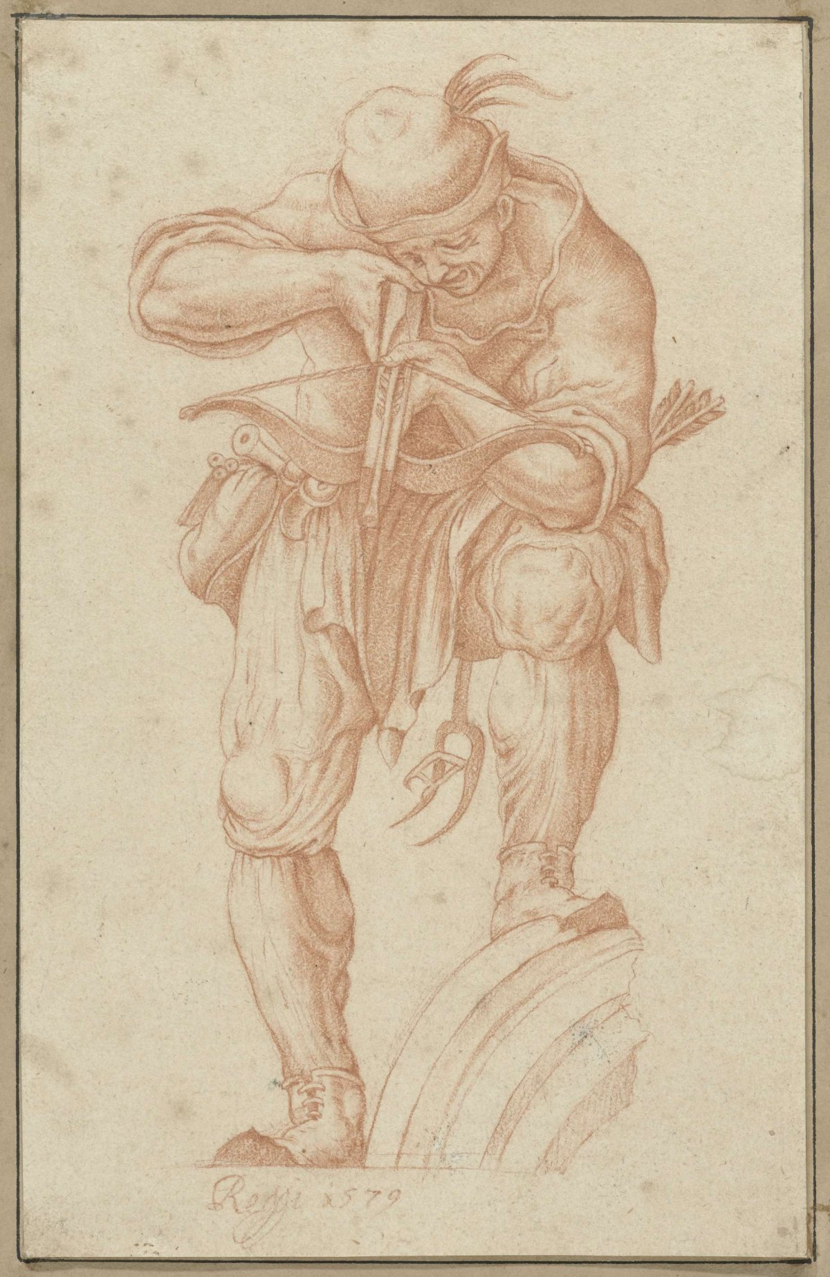 Sagittarius, aiming downward, anonymous, 1579 - 1620