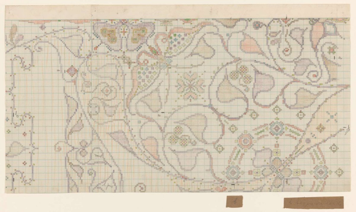 Design for a rug in The Owl, Theo Nieuwenhuis, 1876 - 1951