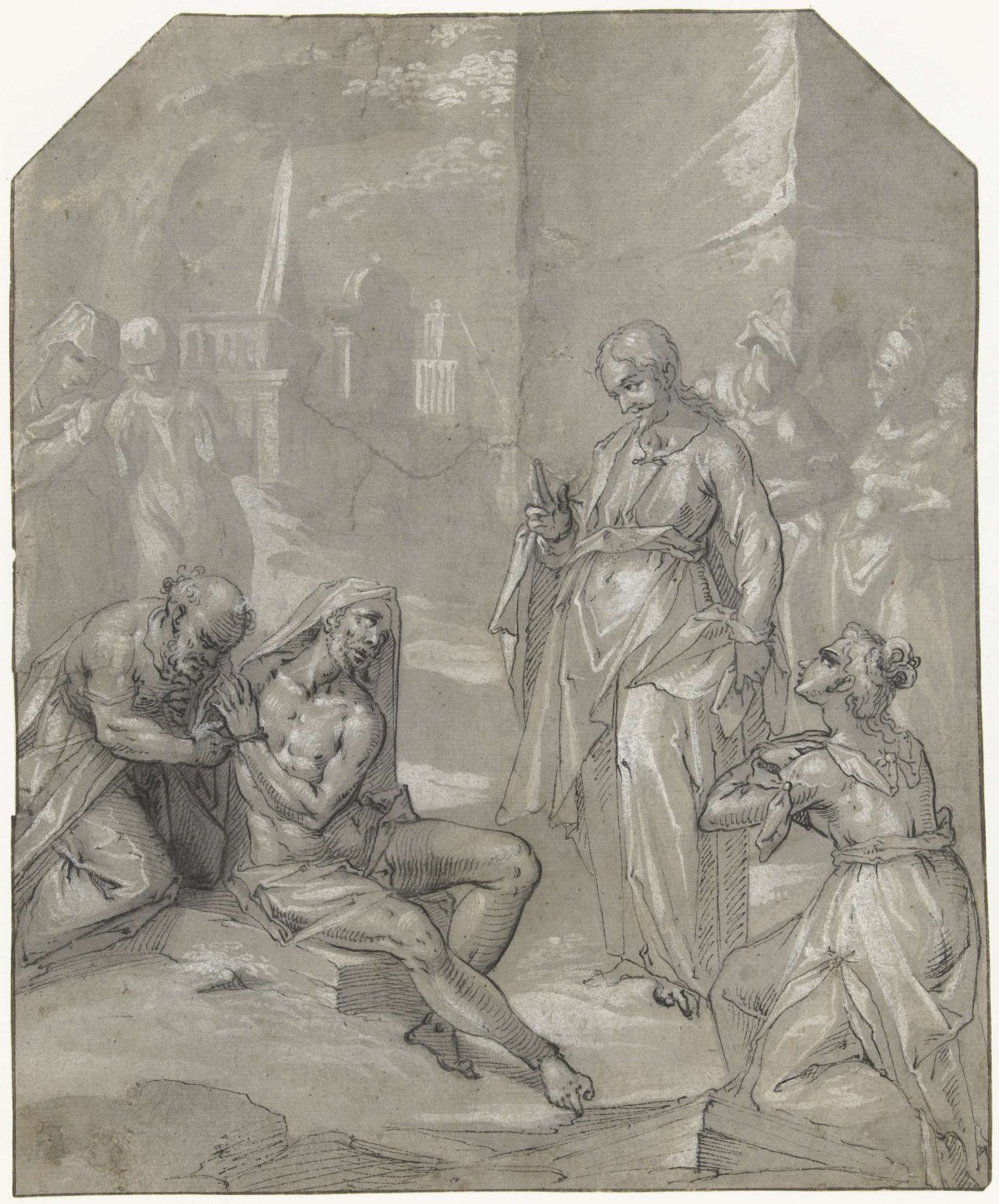 The raising of Lazarus, anonymous, 1600 - 1650
