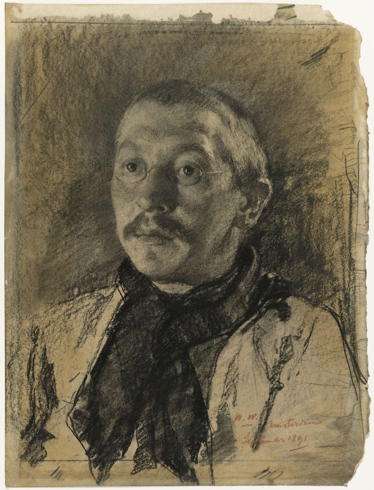 Portrait of Jacobus van Looy, Willem Witsen, 1891