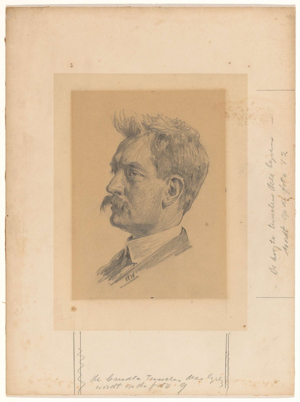 Portrait of Jan Hofker, Willem Witsen, 1870 - 1923