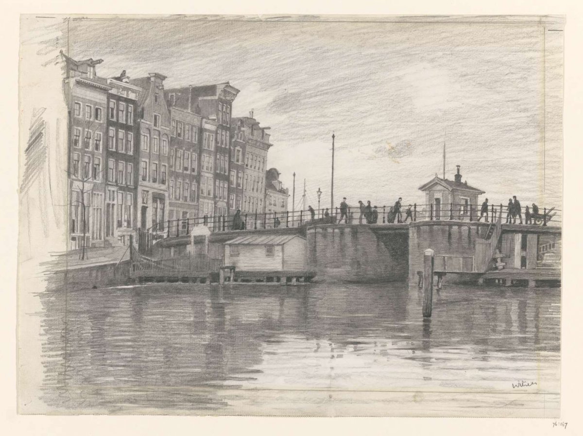 The Kraansluis in Amsterdam, Willem Witsen, 1870 - 1923