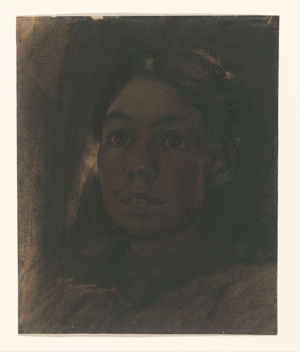 Portrait of Martha van Eeden-van Vloten, Willem Witsen, 1890 - 1891