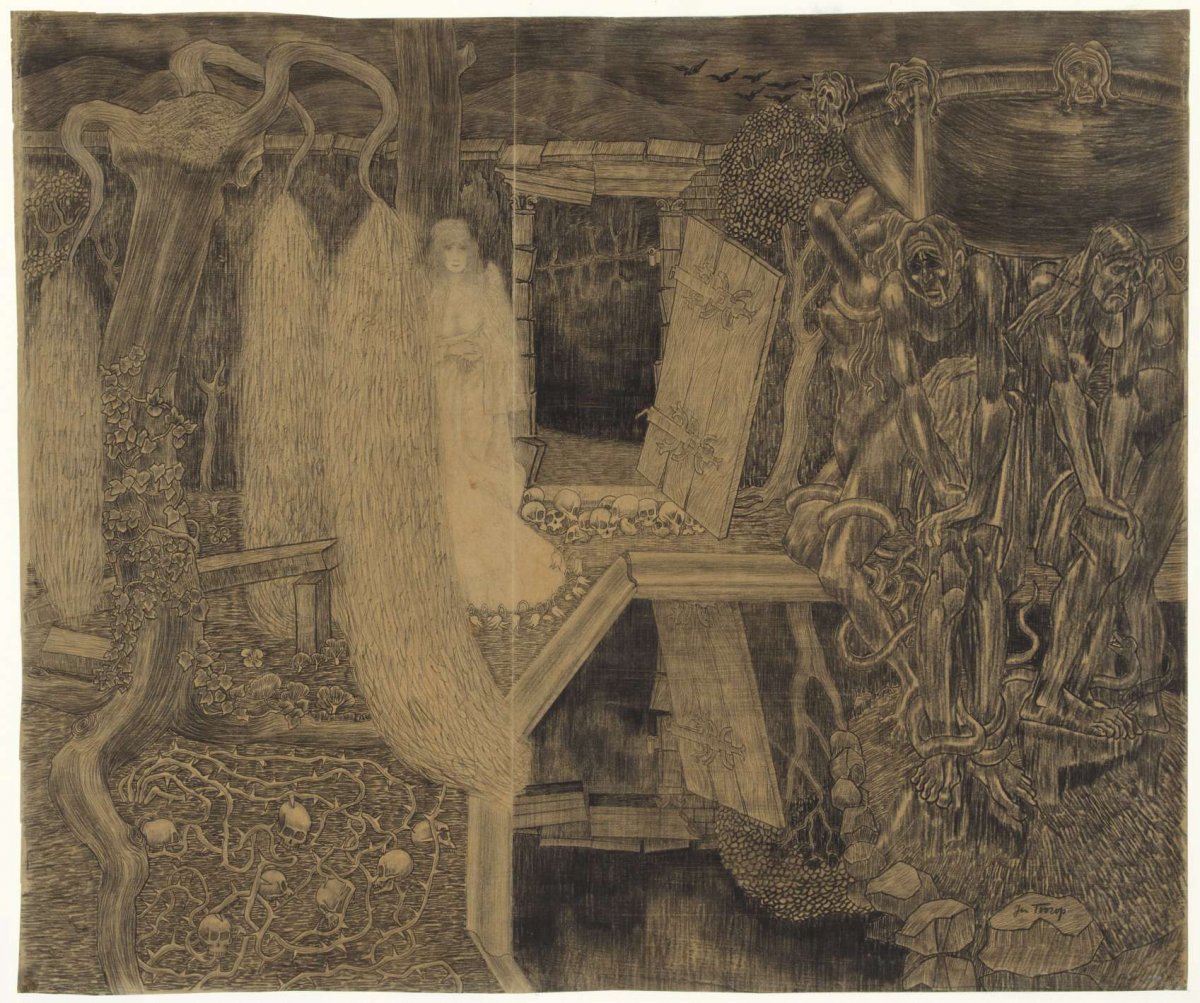 The Old Garden of Sorrows, Jan Toorop, 1889 - 1890