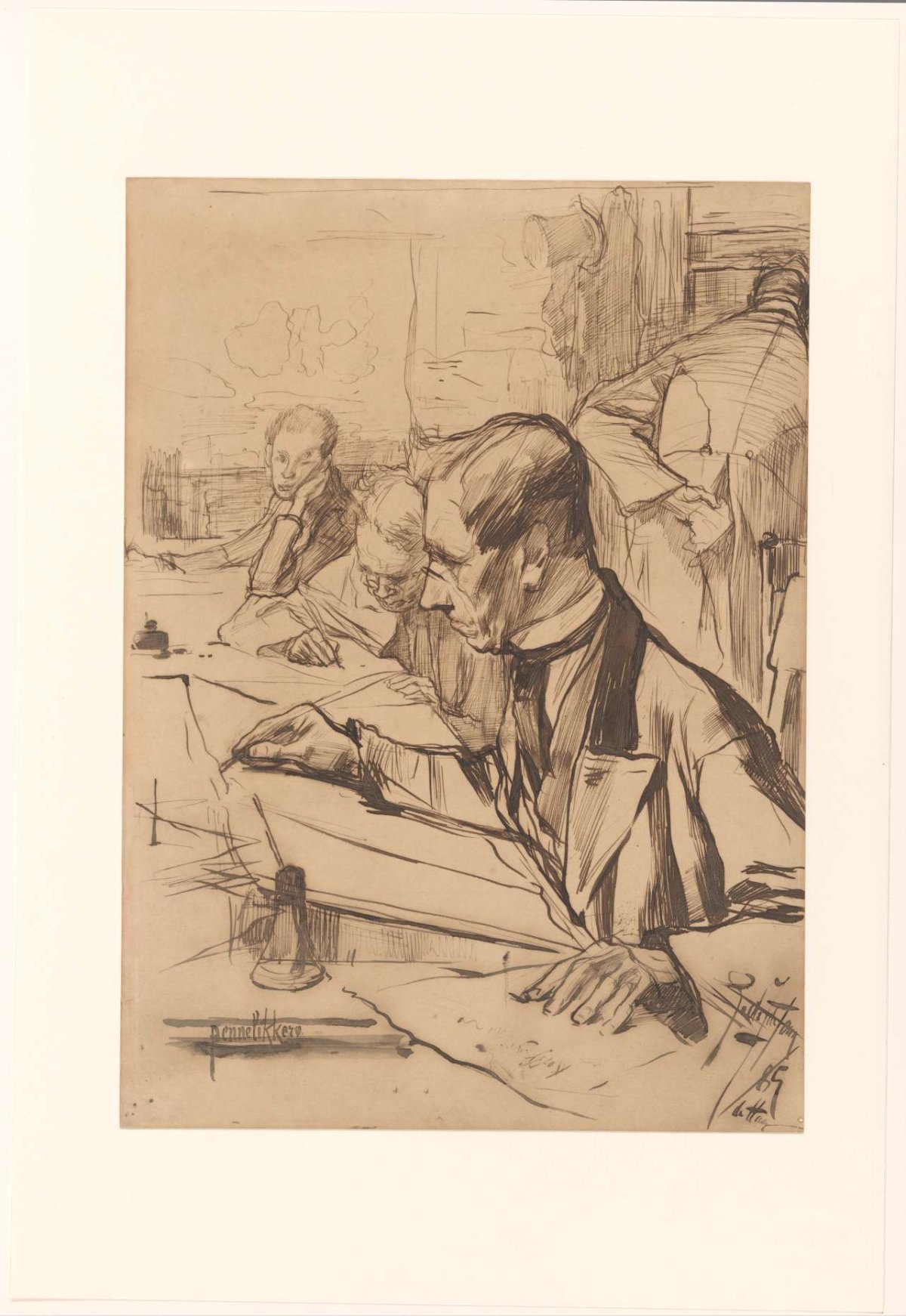 De pennelikkers, Pieter de Josselin de Jong, 1885