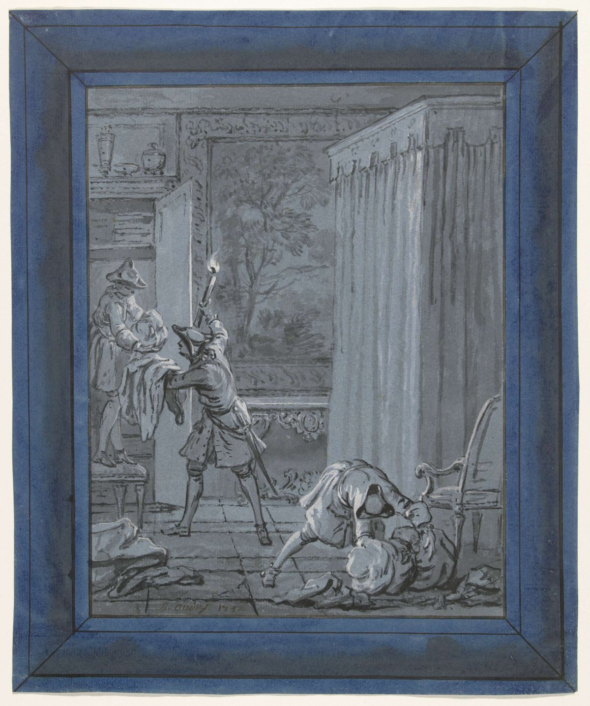 The Husband, the Wife and the Thief / Le Mari, la Femme et le Voleur, Jean-Baptiste Oudry, 1732