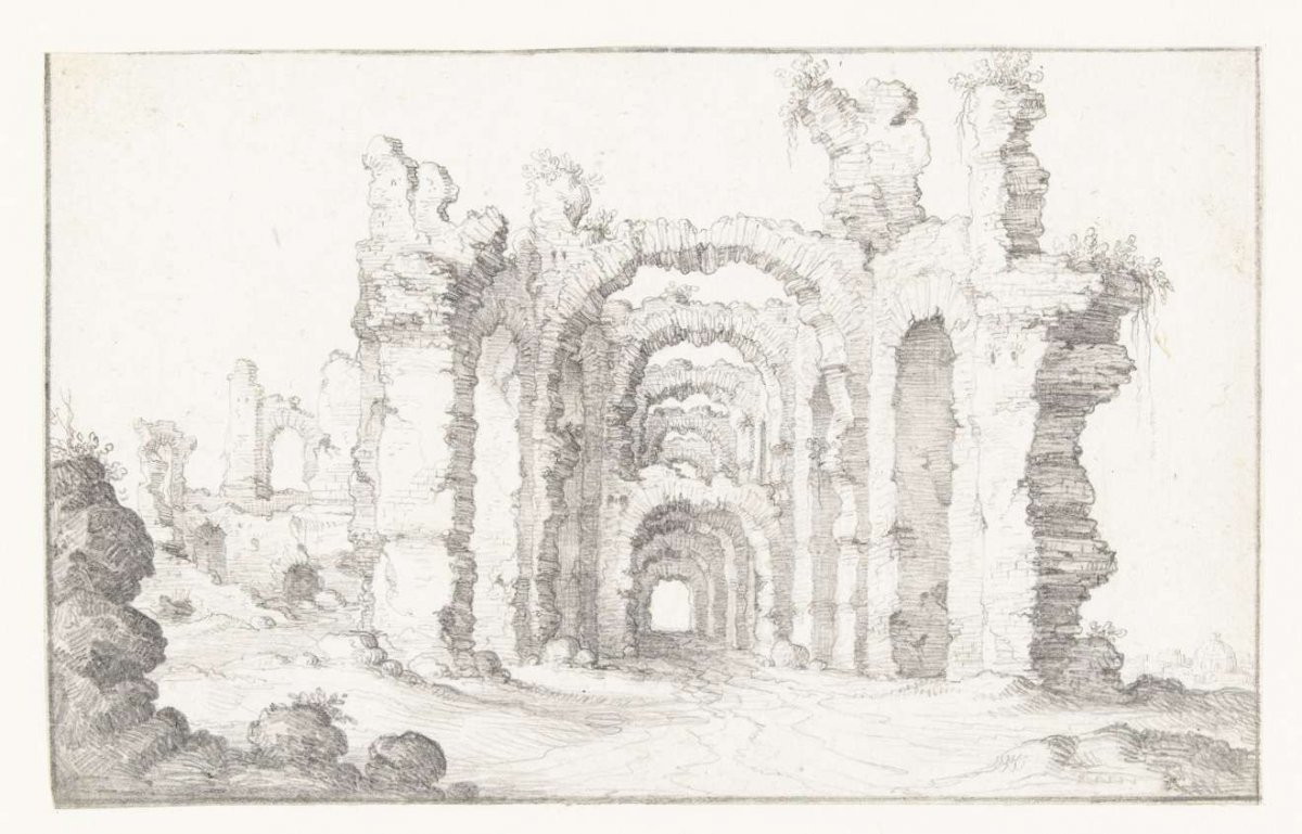 Romeinse ruïne, anonymous, 1649