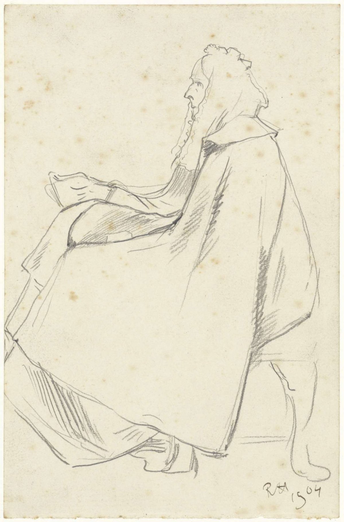 Seated woman with headscarf, Richard Nicolaüs Roland Holst, 1904