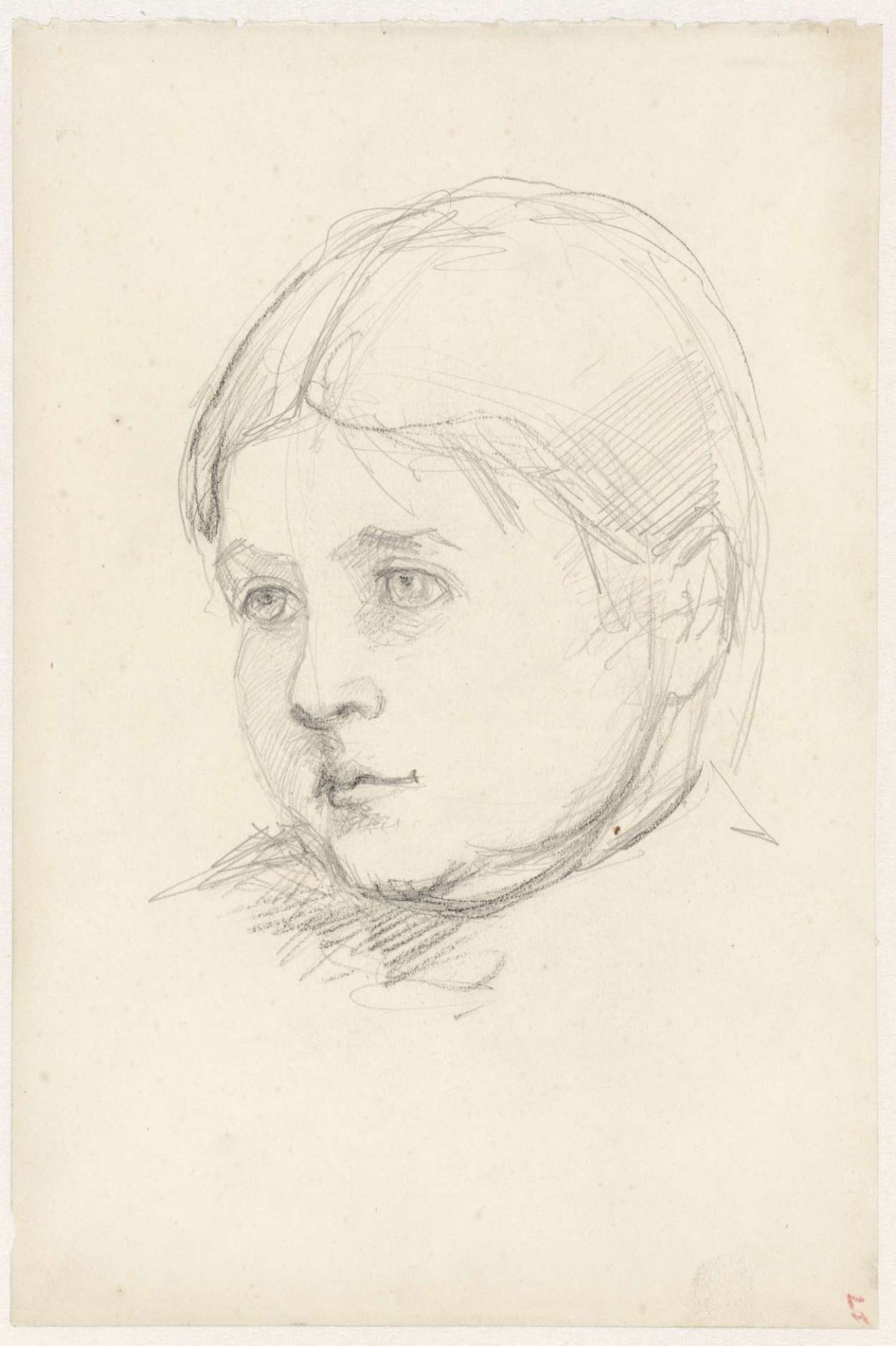 Meisjeskopje, Jozef Israëls, 1834 - 1911