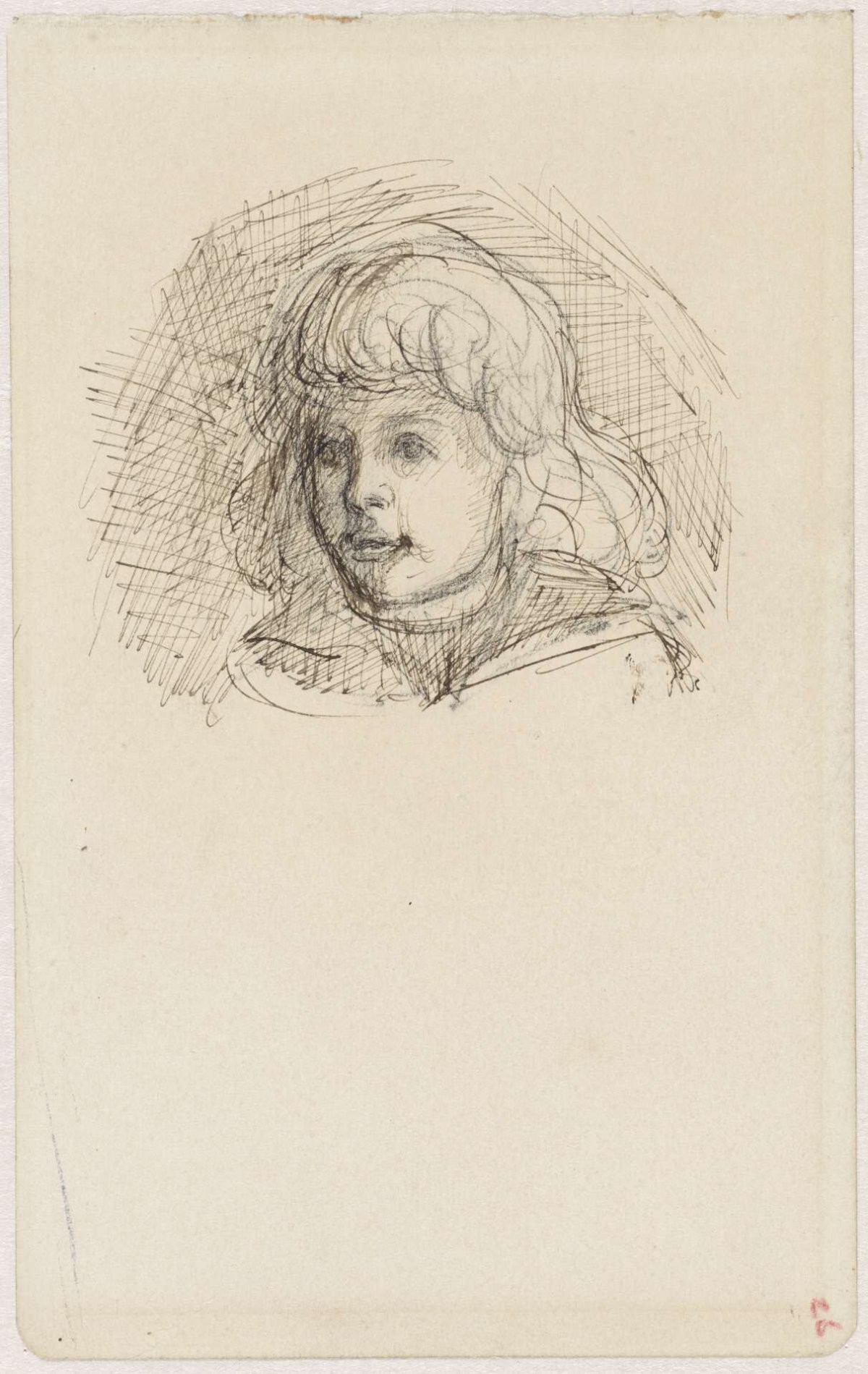 Meisjeskopje, Jozef Israëls, 1834 - 1911