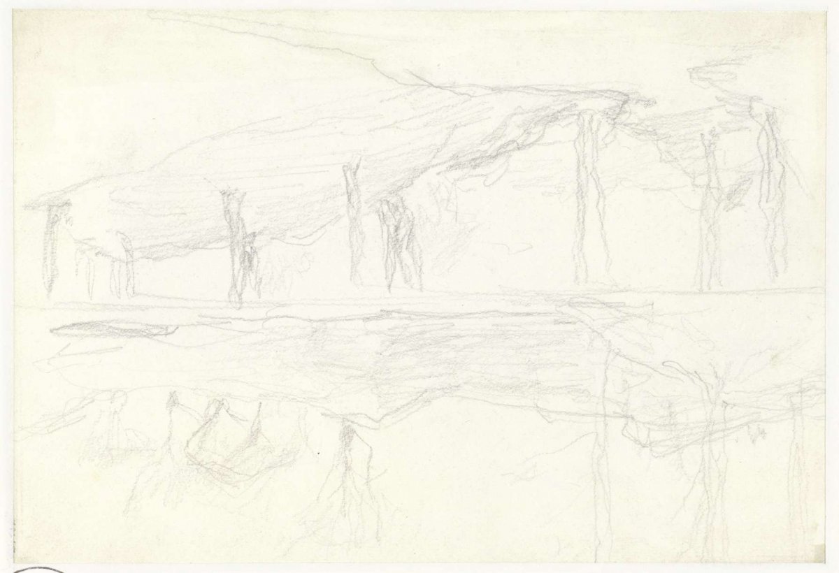 Two sketches of a landscape, Matthijs Maris, 1849 - 1917