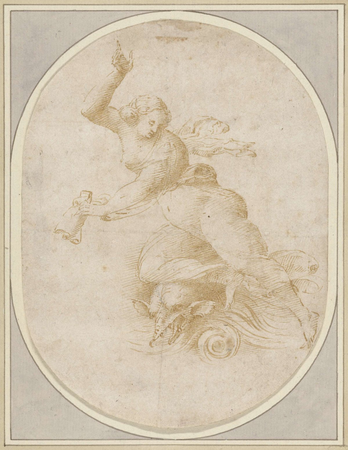 Galatea on a dolphin, Jacopo de'Barbari, 1490 - 1513