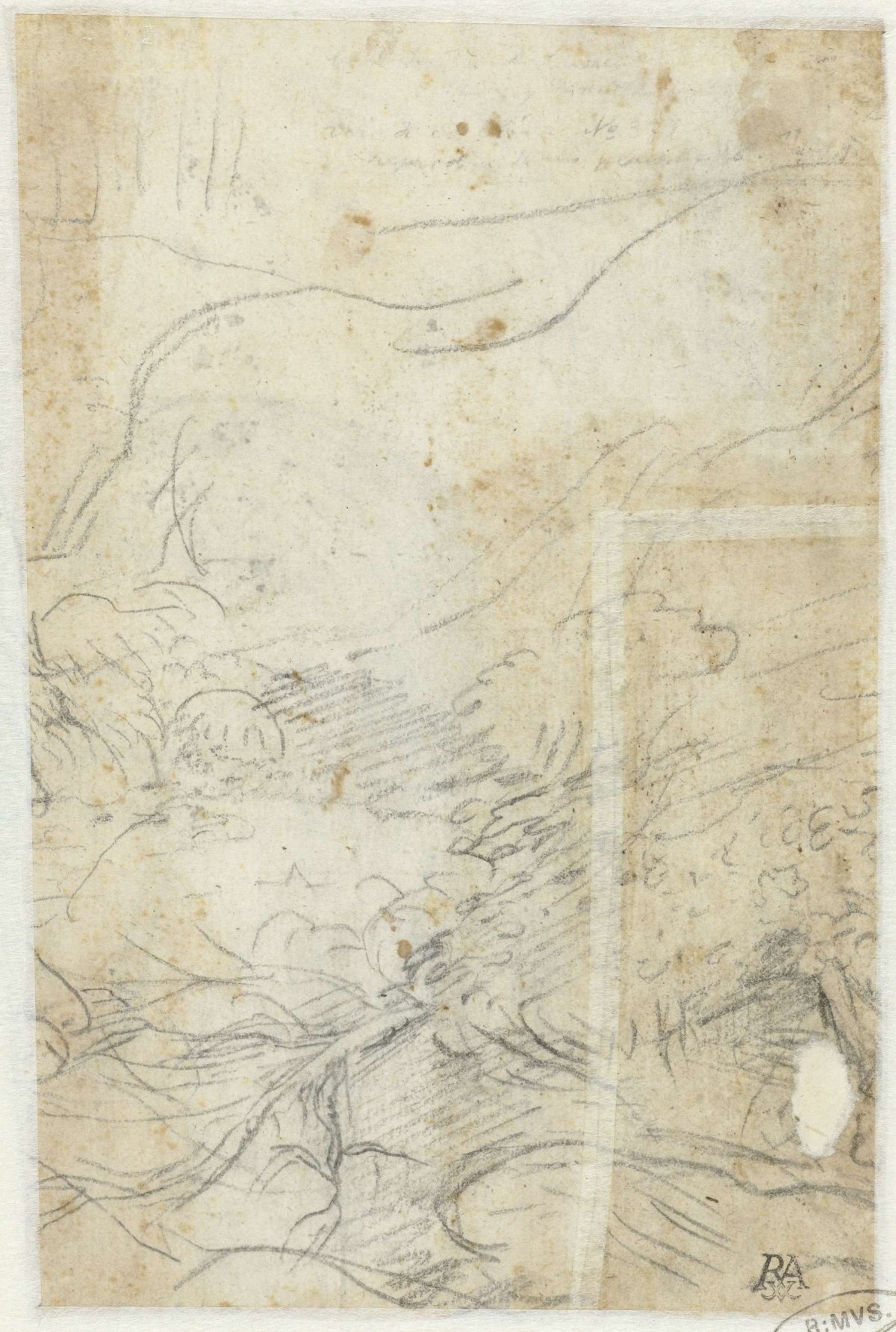Fragment of a mountain landscape, Federico Barocci, 1545 - 1612