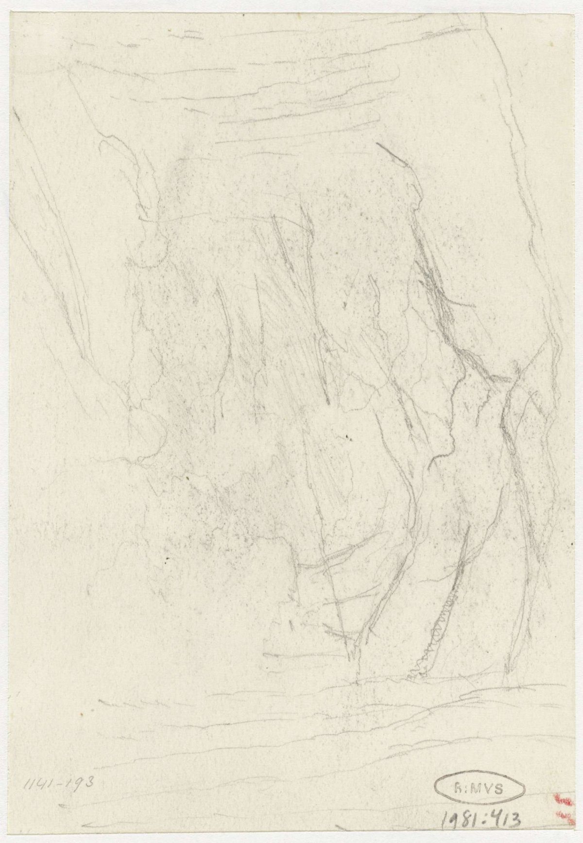 Sketch of a landscape, Jozef Israëls, 1834 - 1911