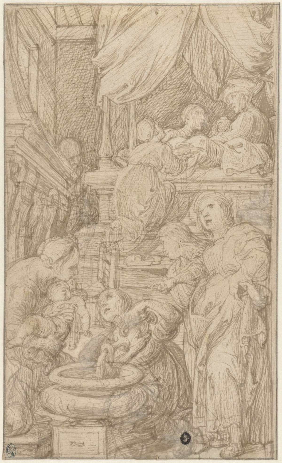 Birth of the Virgin, Ferraù Fenzoni, 1615 - 1625