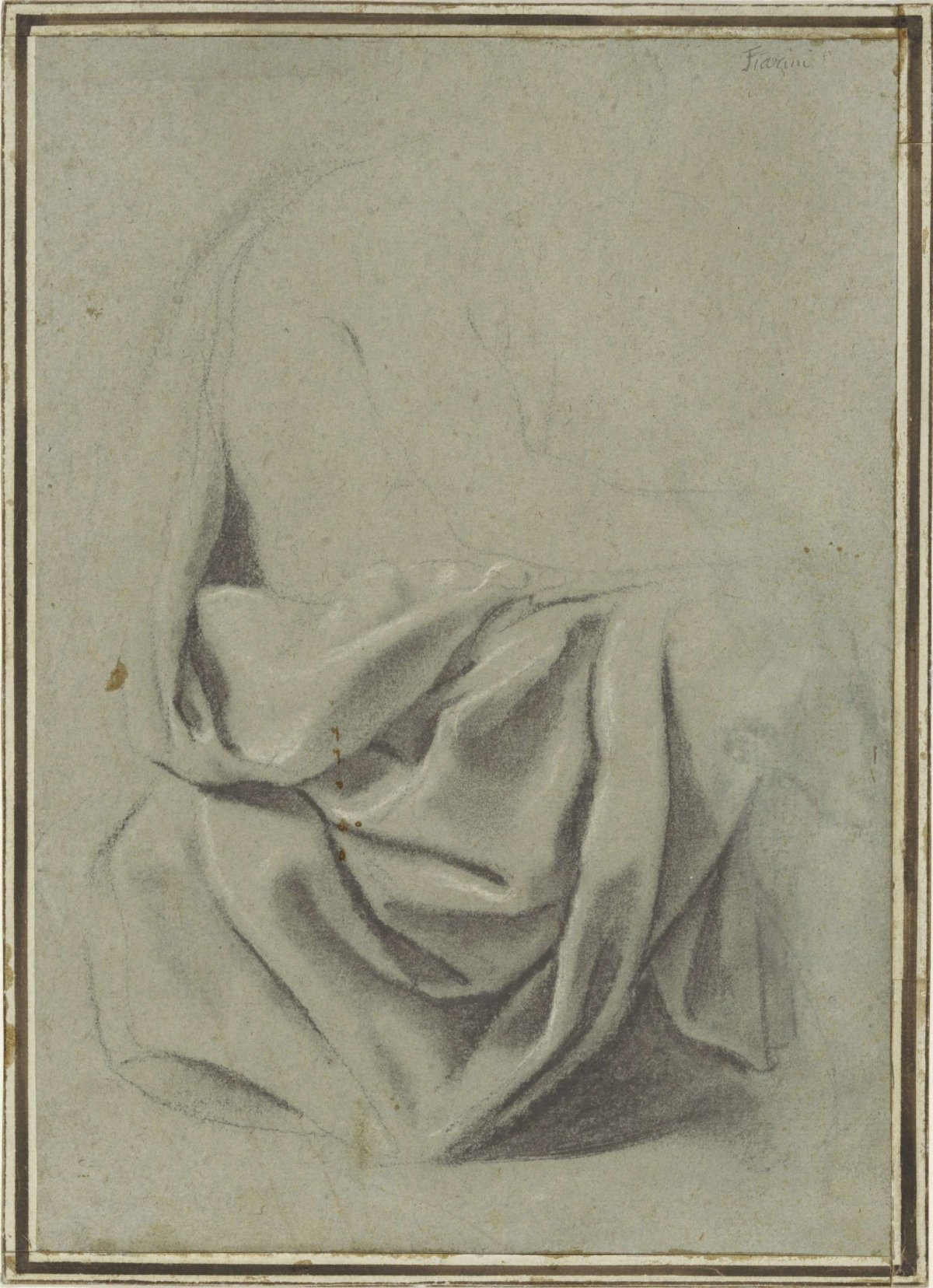 Draperiestudie, Alessandro Tiarini, 1587 - 1668