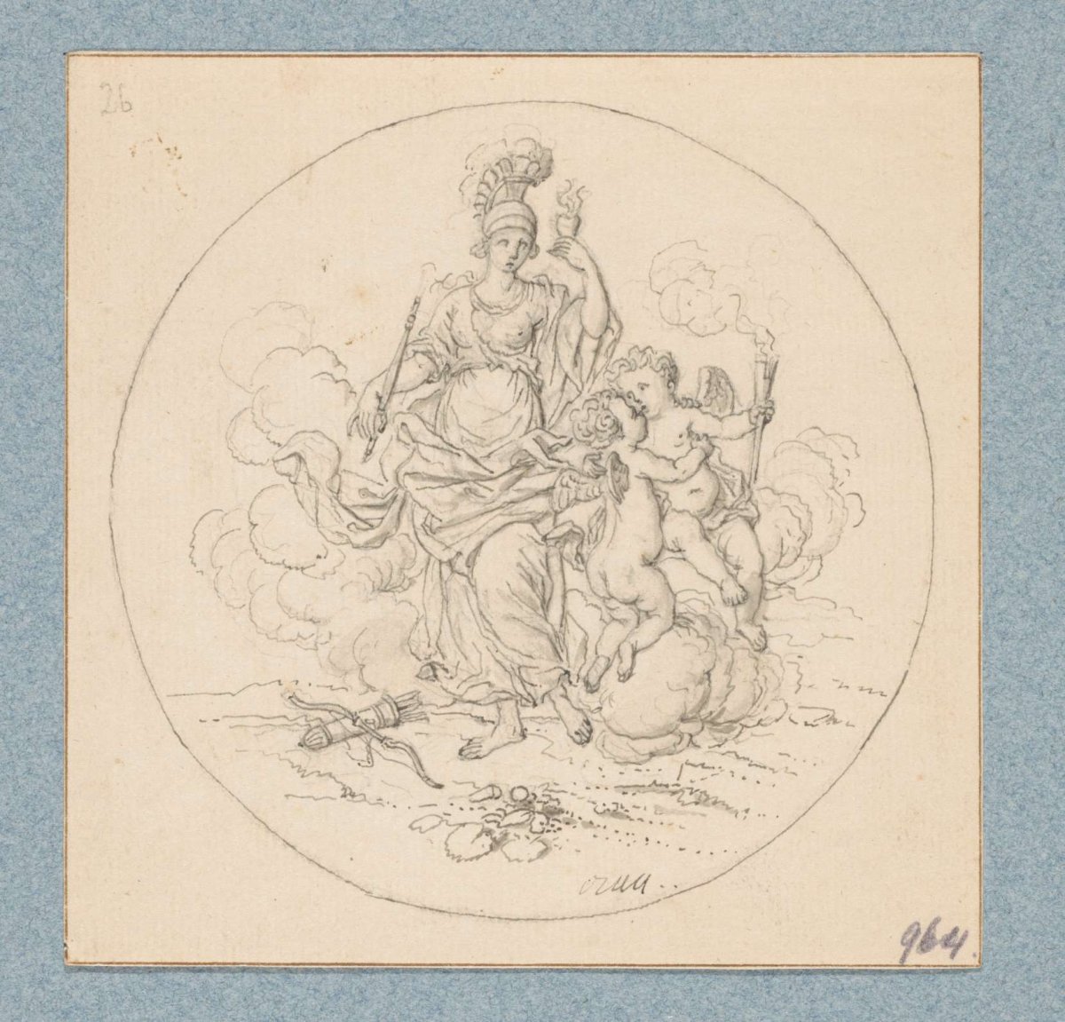 Allegory of Love (in box with 43 drawings), Louis Fabritius Dubourg, 1744
