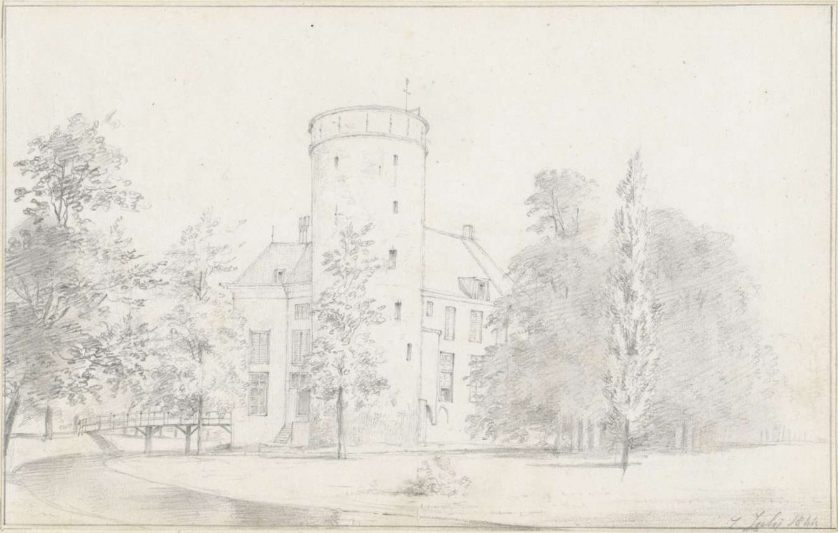 Sterkenburg Castle near Driebergen, Hendrik Abraham Klinkhamer, 1844