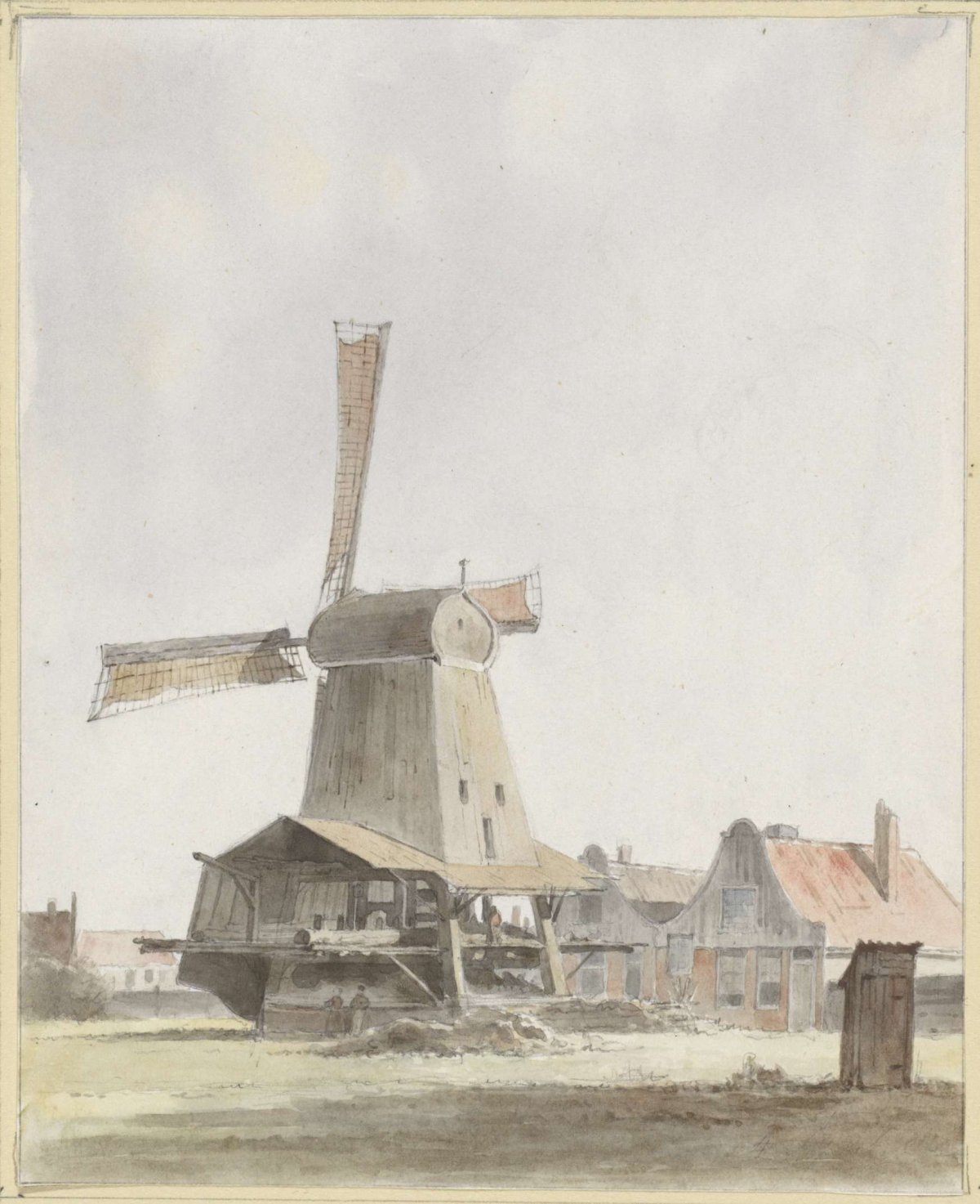 Houtzaagmolen, Hendrik Abraham Klinkhamer, 1845