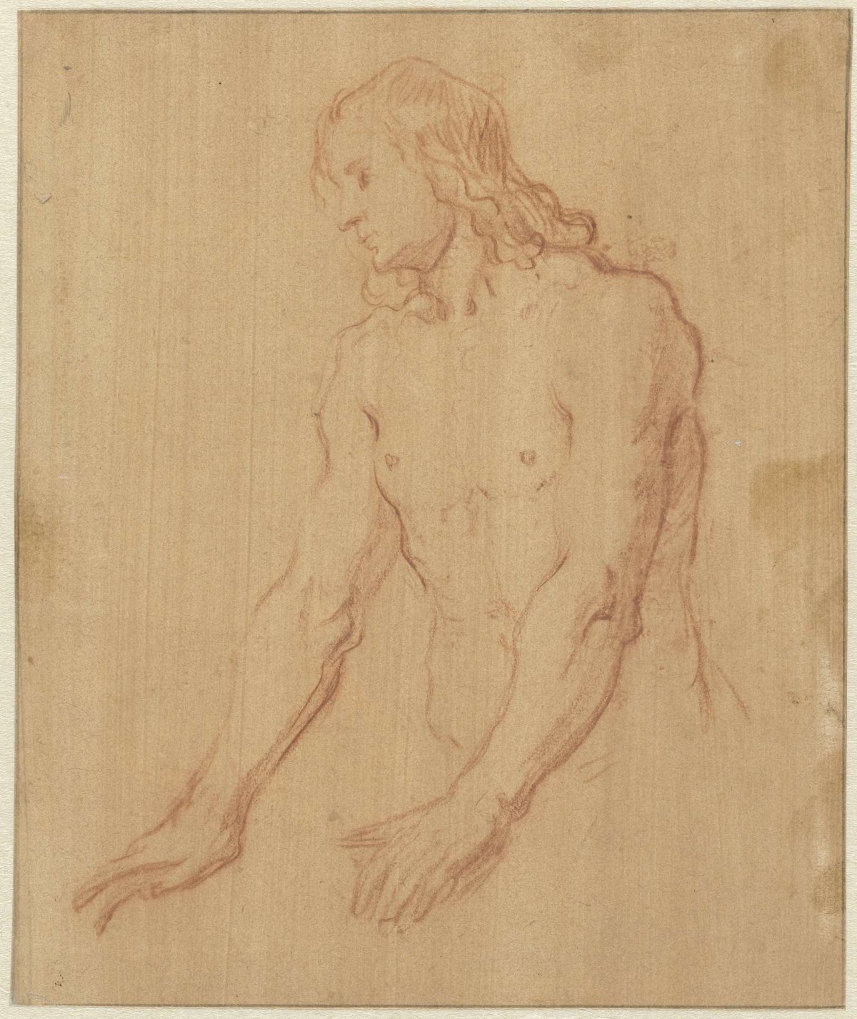 Nude Young Man, Half Length, Pieter Lastman, 1600 - 1633