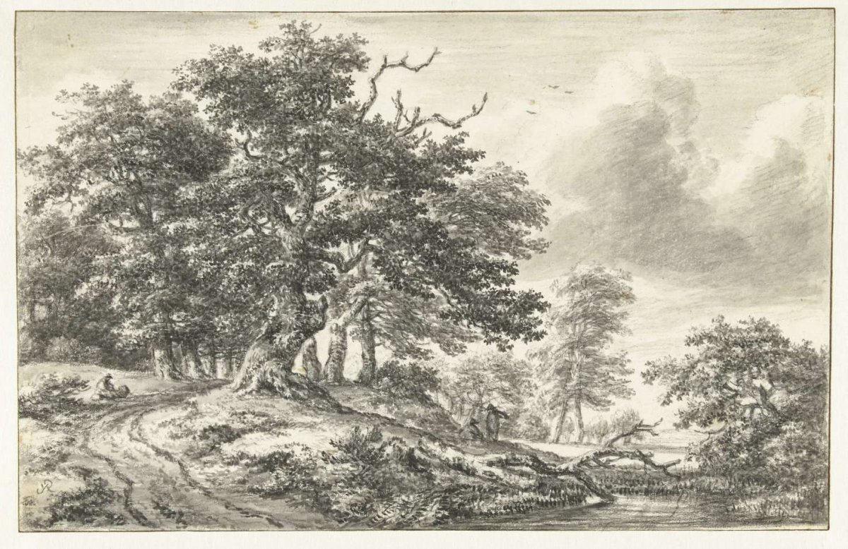 Wooded Landscape with a Pond, Jacob Isaacksz van Ruisdael, c. 1650 - c. 1655