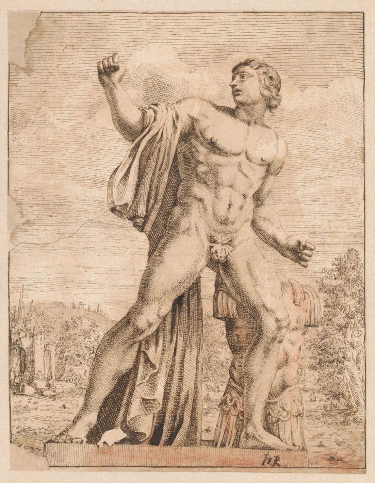 One of the Dioscurs on the Quirinal at Rome, anonymous, 1638 - 1700