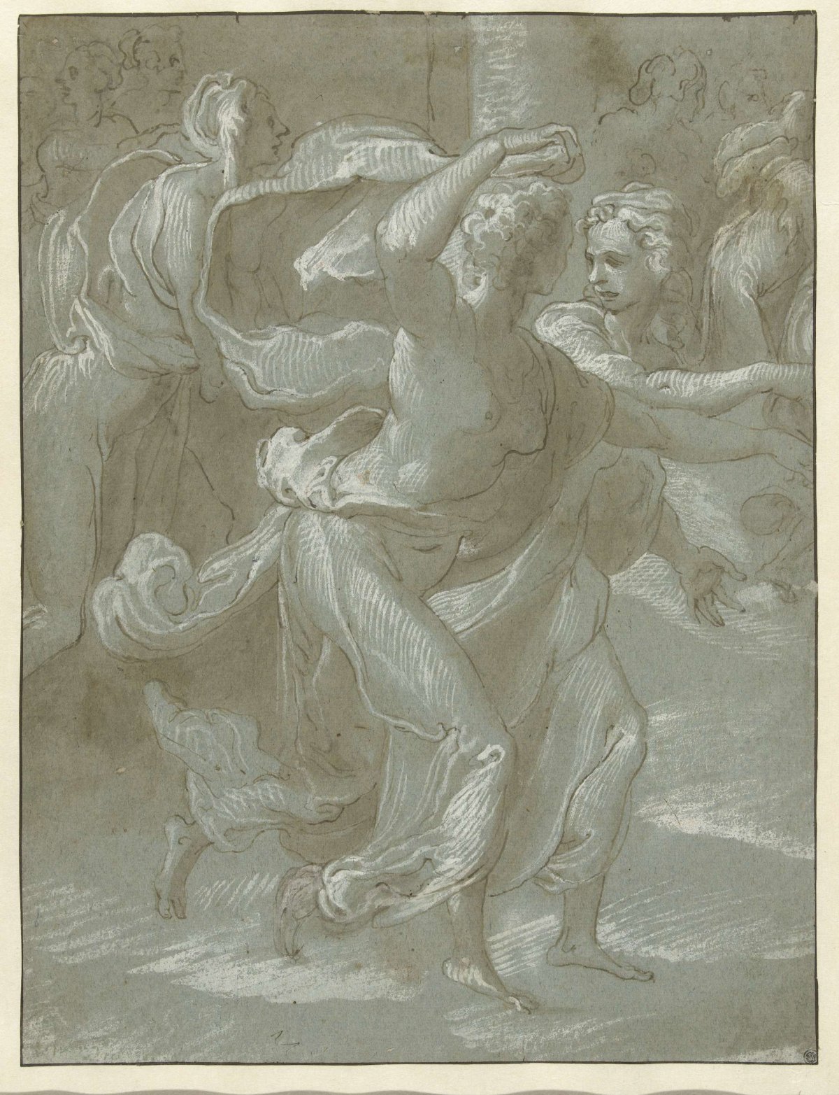Voortsnellende vrouwen, anonymous, 1550 - 1599
