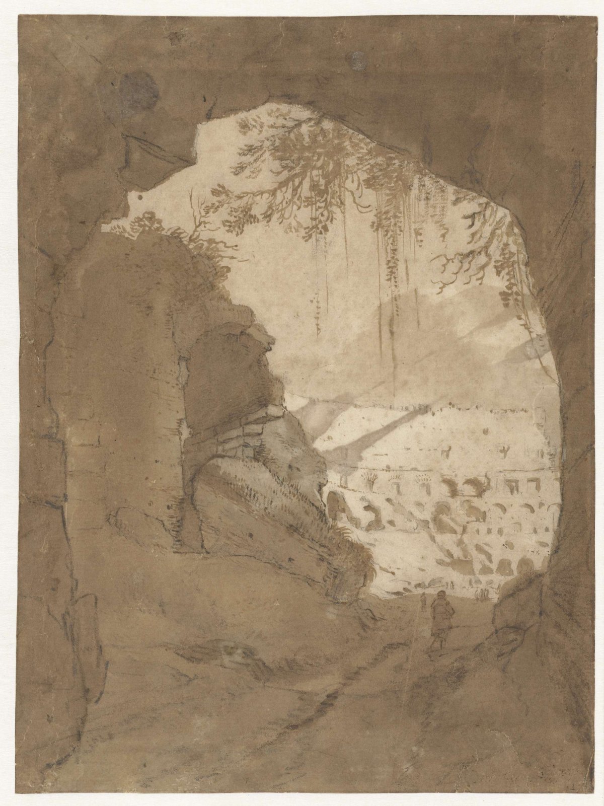 View of the Colosseum in Rome, Bartholomeus Breenbergh, 1627