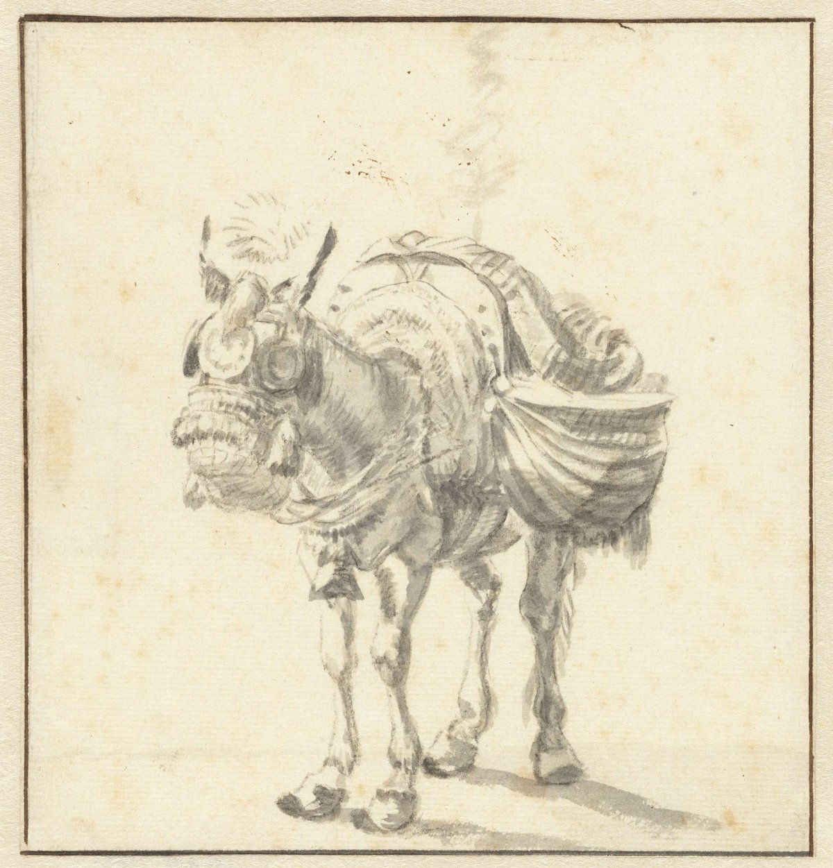 Standing Donkey, Karel du Jardin, 1632 - 1653