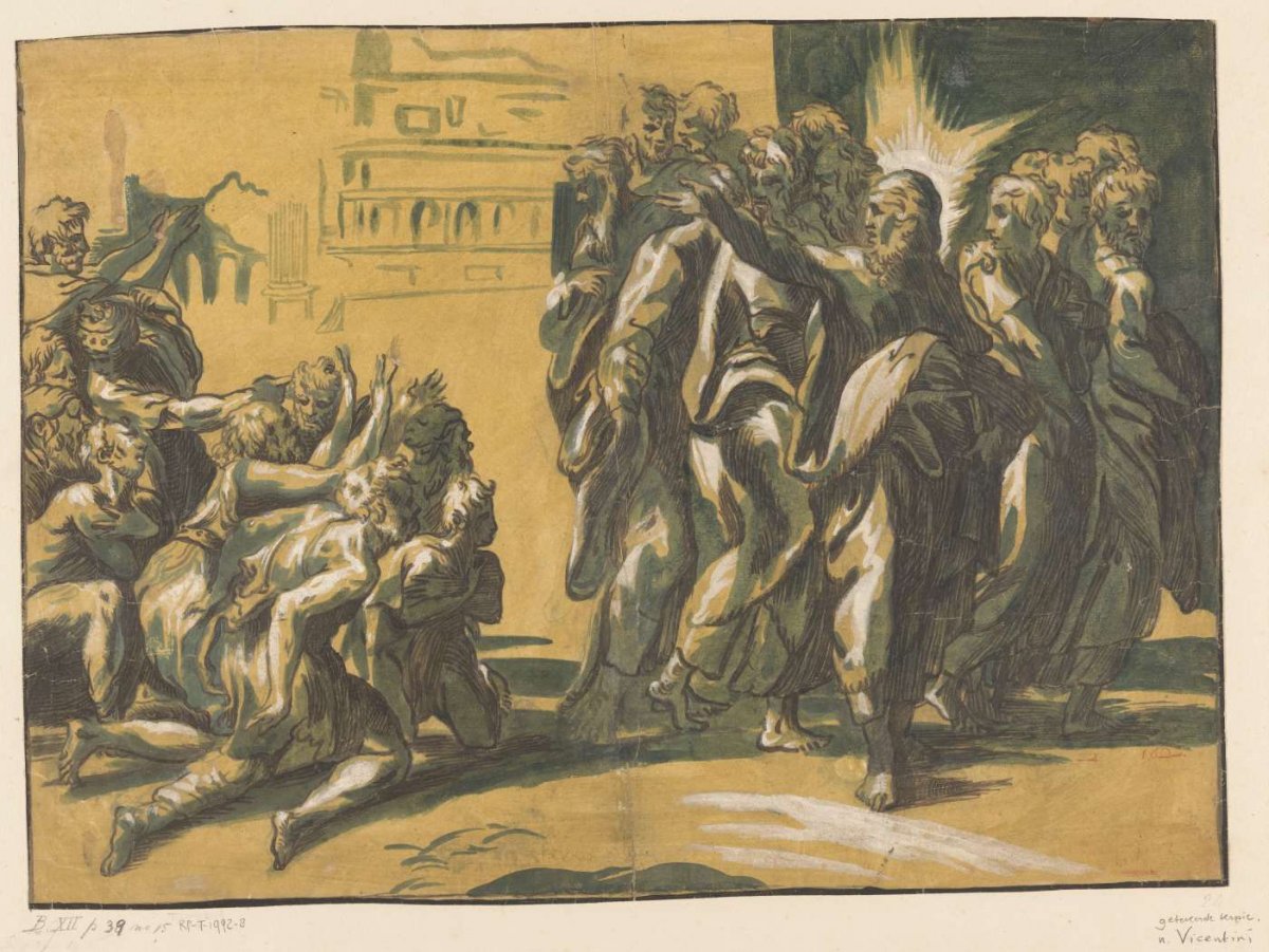 Christus geneest melaatsen, anonymous, in or after c. 1540