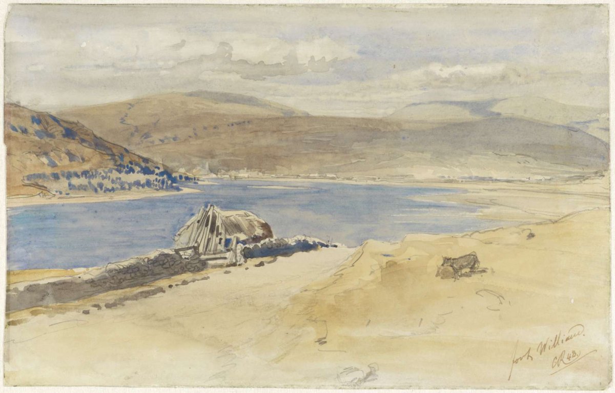 View of Loch Linnhe near Fort William, Scotland, Charles Rochussen, 1848