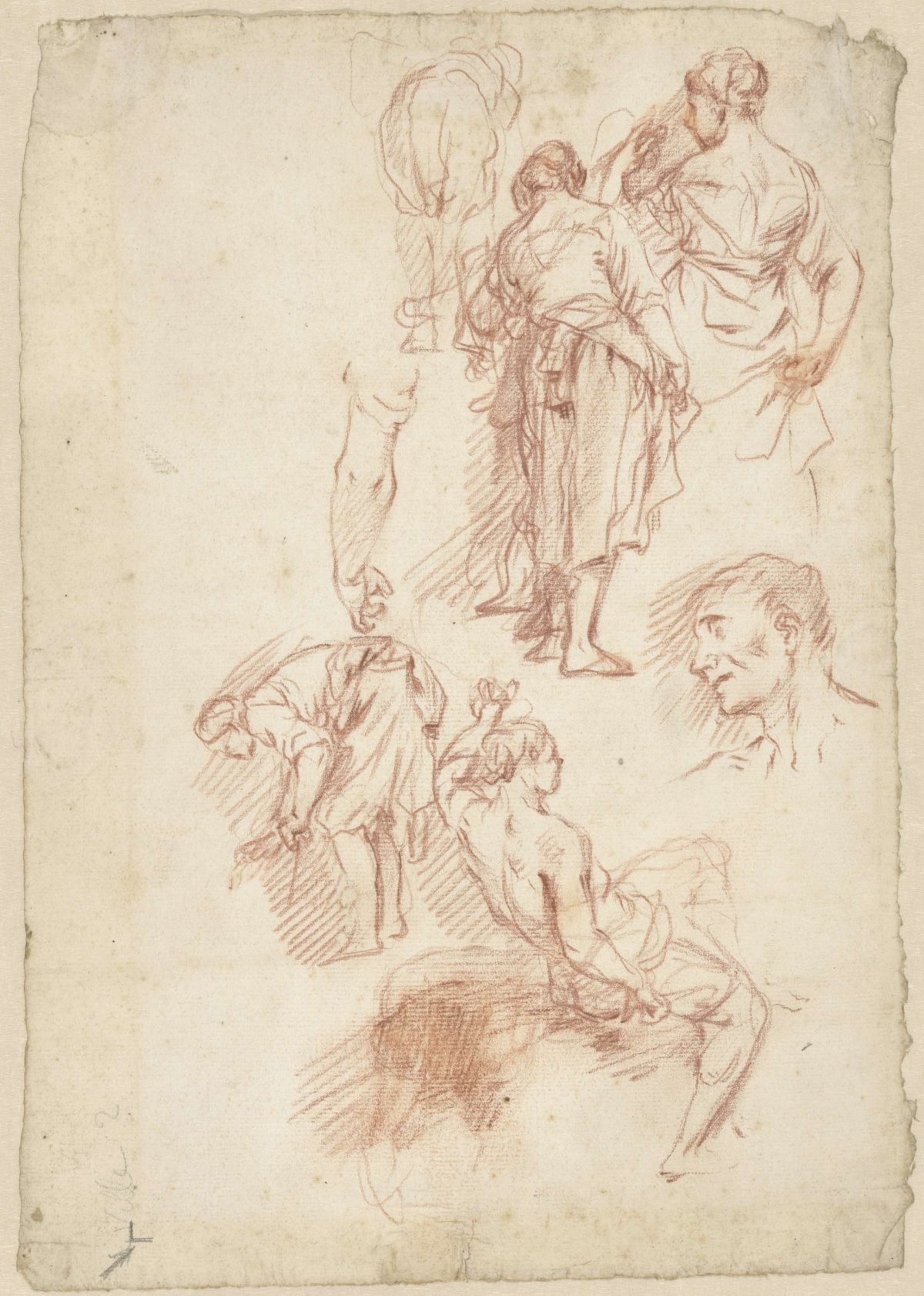 Figure studies, anonymous, 1700 - 1800