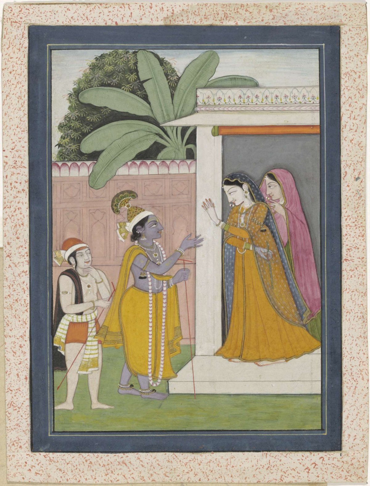 Radha geeft Krishna zijn fluit niet terug, Chajju, 1805 - 1815