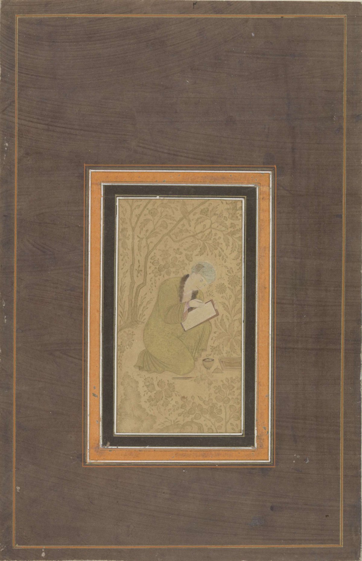 Geknielde schrijver, anonymous, 1605 - 1615