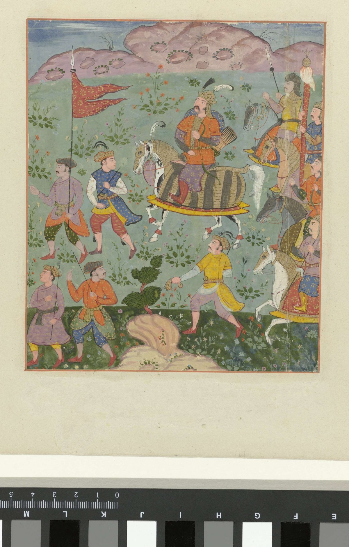 King Isfandiyar on horseback, anonymous, 1625 - 1635