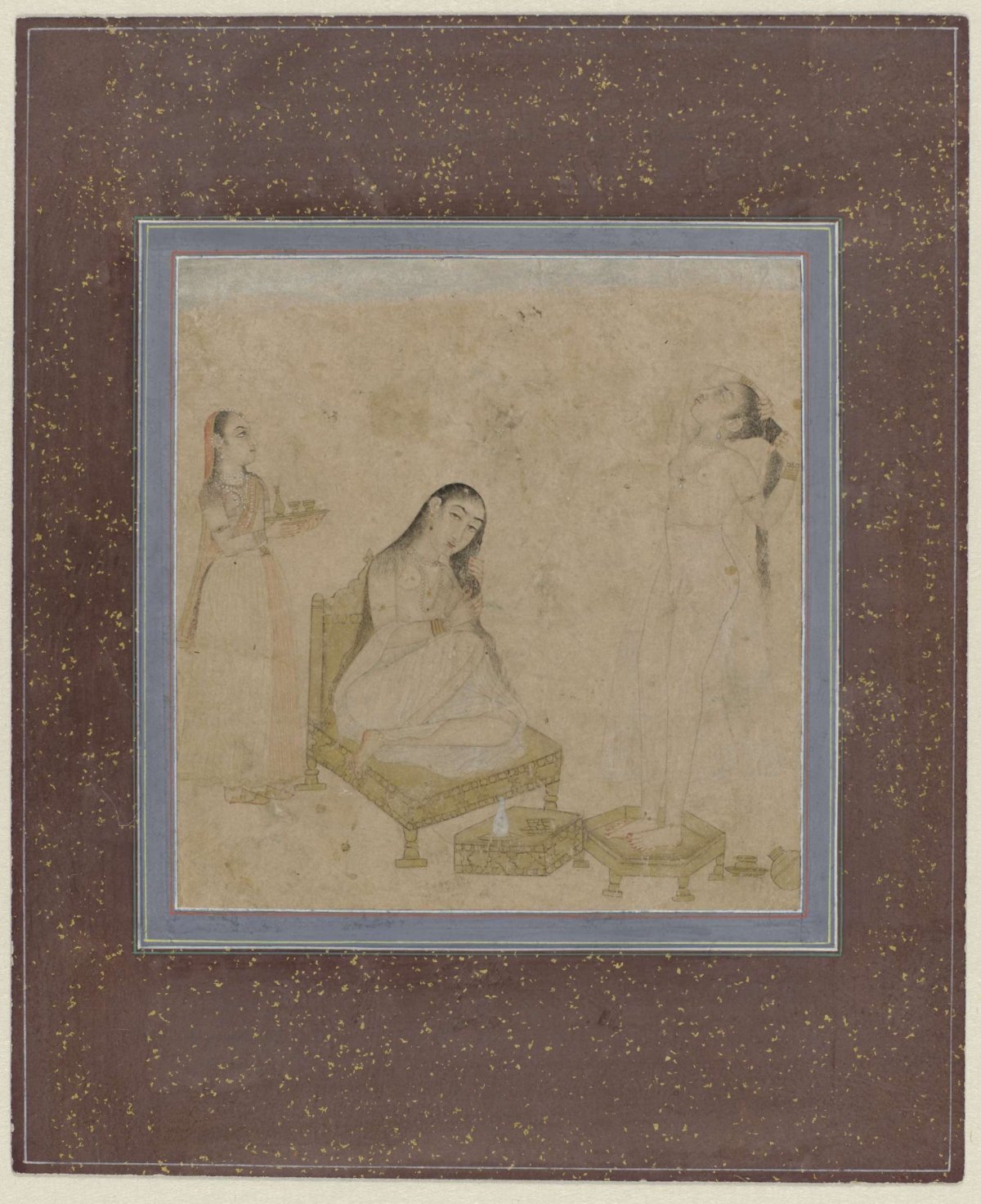 Women after bath, anonymous, 1700 - 1800