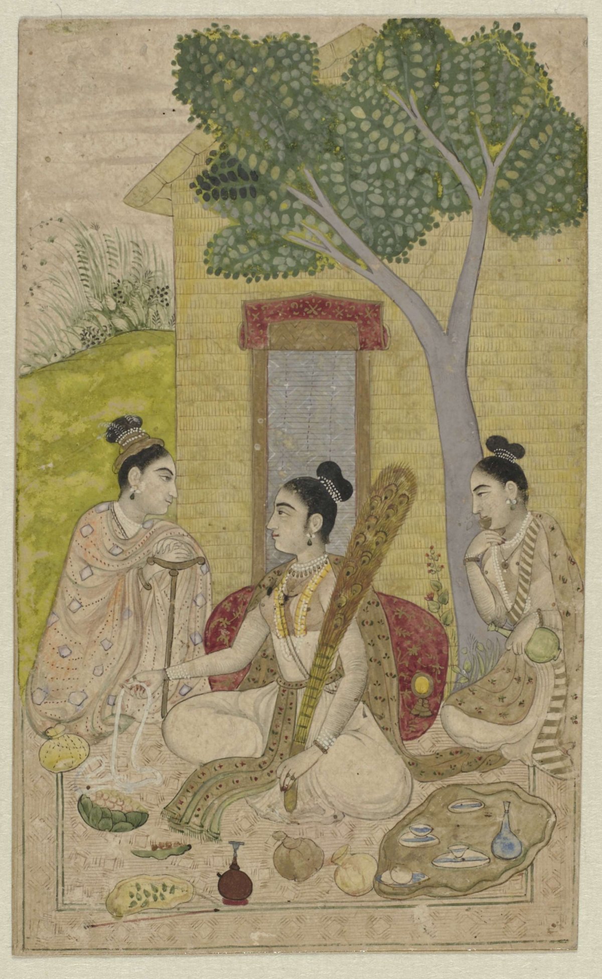 Drie yogini, anonymous, 1680