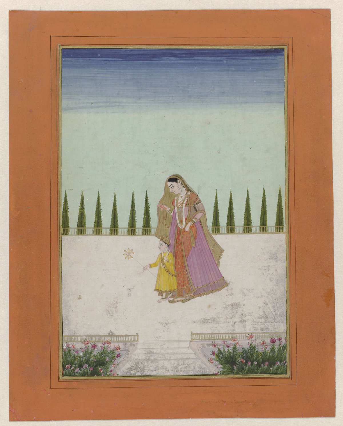 Woman with child, anonymous, 1770 - 1790