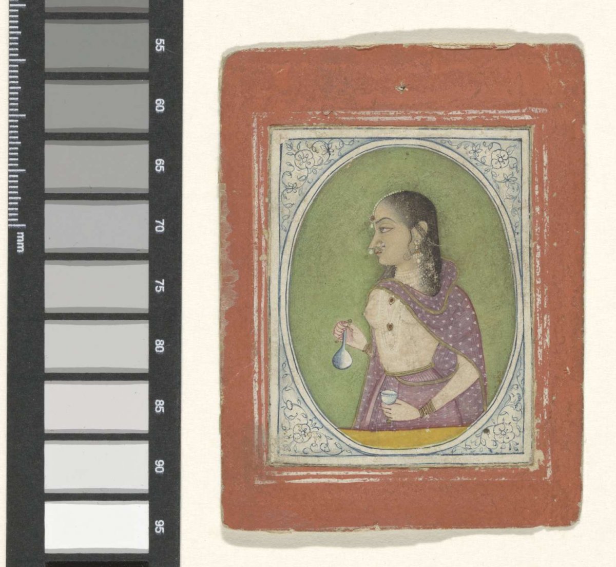 Vrouwenportret, anonymous, 1740 - 1760