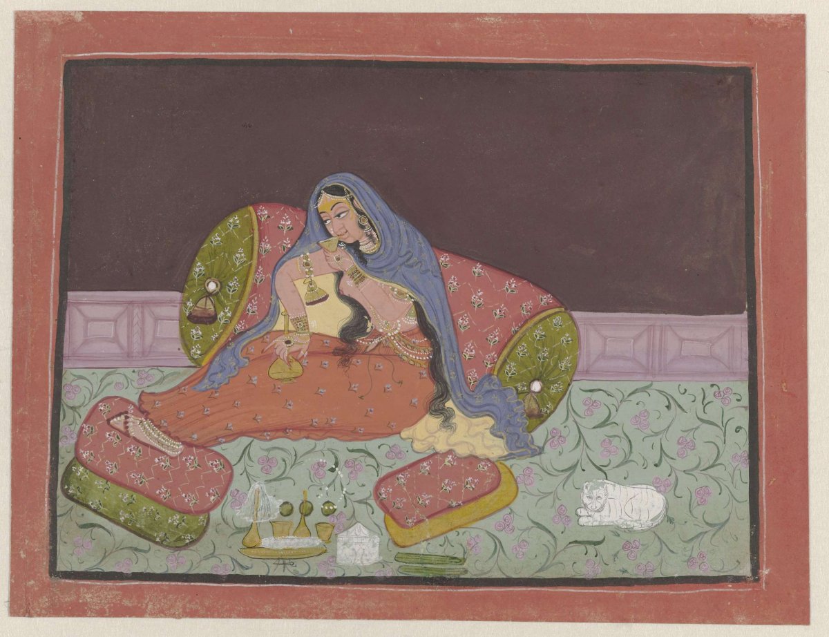 Zittende dame, anonymous, c. 1780