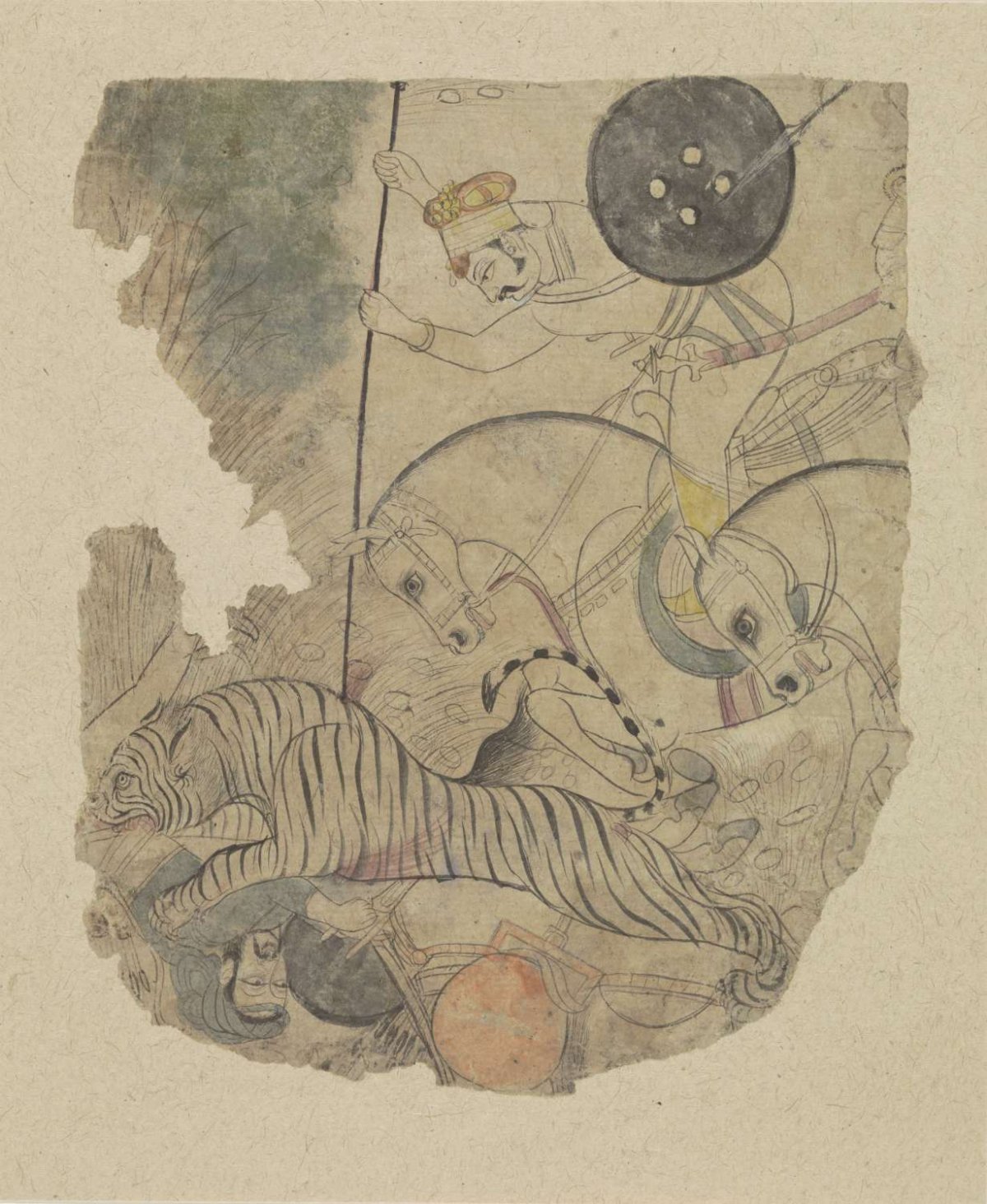 Tijgerjacht, anonymous, c. 1820