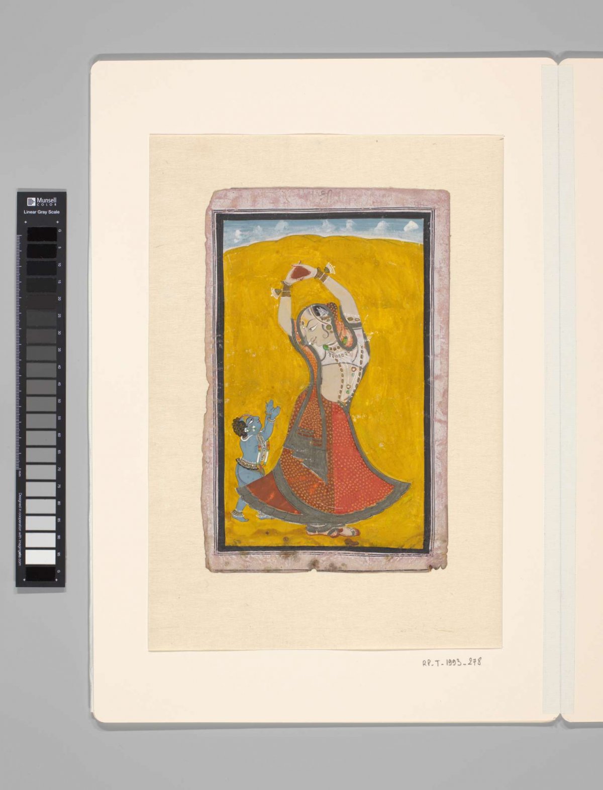 A Woman and a Child (Yashoda and Krishna), anonymous, c. 1800 - c. 1820