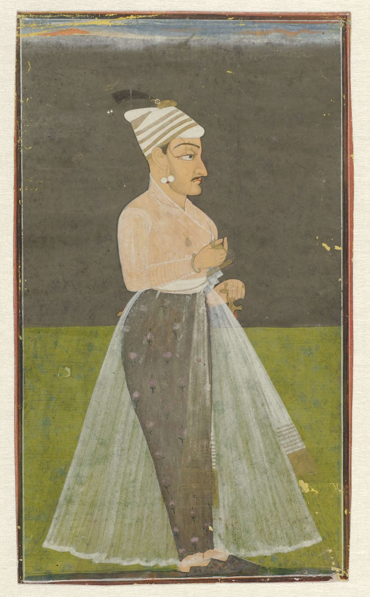 Portret van Daya Datta, Raja van Nurpur, anonymous, 1720
