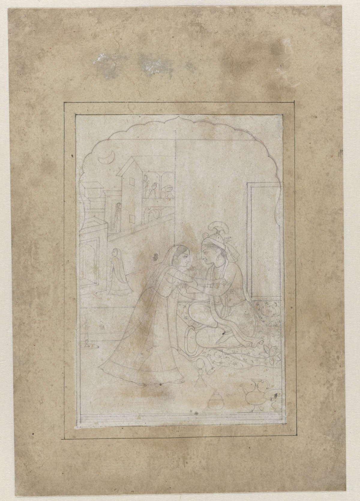 Radha en Krishna, anonymous, 1810